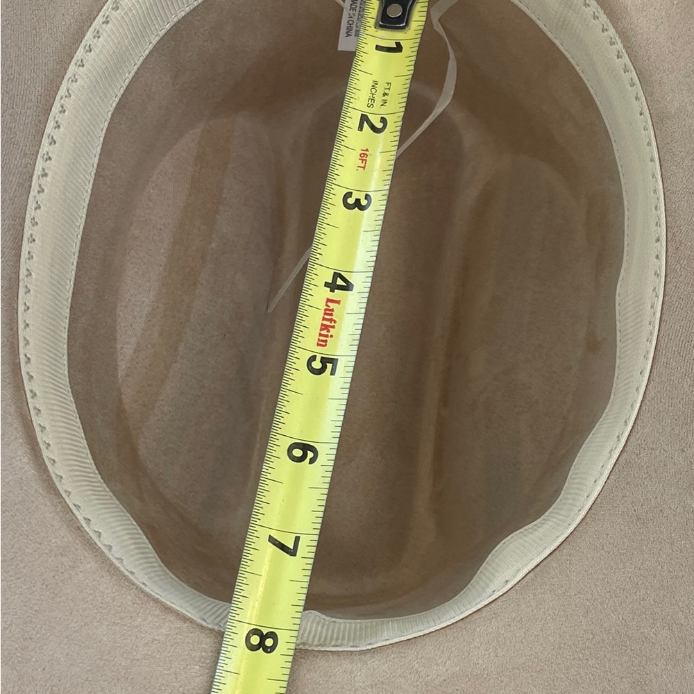 HAT western cowboy cowgirl felt camel heart buckle hatband micro suede NWT - Picture 6 of 7